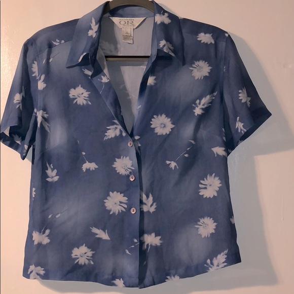 Vintage polyester button up - Picture 1 of 3